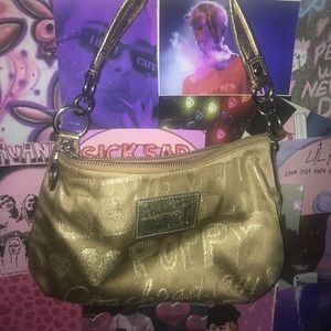 Coach limited edition poppy shoulder purse